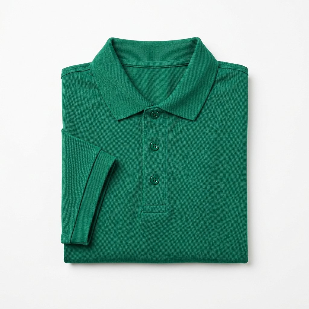 Mercerized Cotton Striped Collar Export Polo